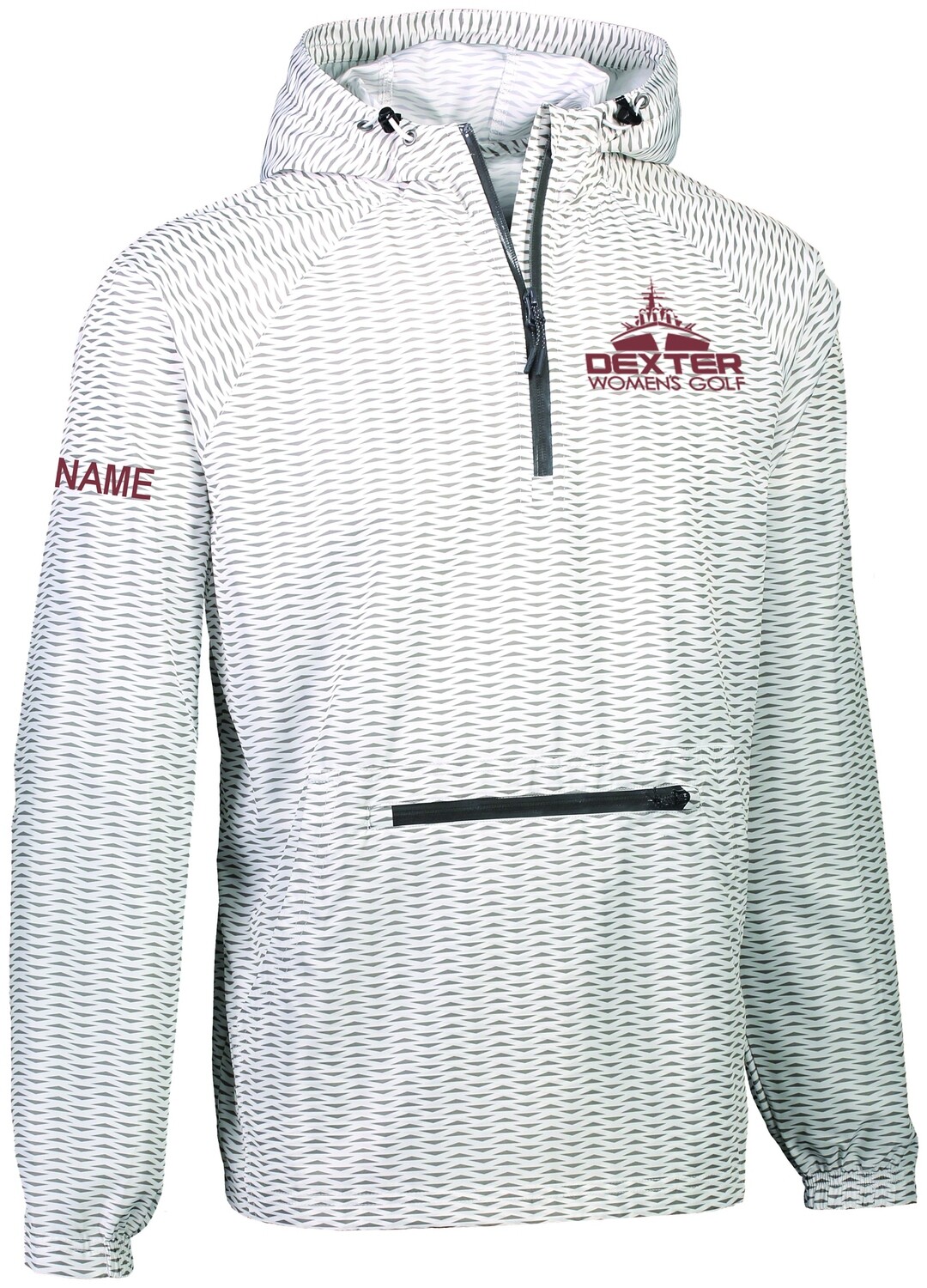 (OPTIONAL TEAM GEAR) Packable Pullover - White or Black