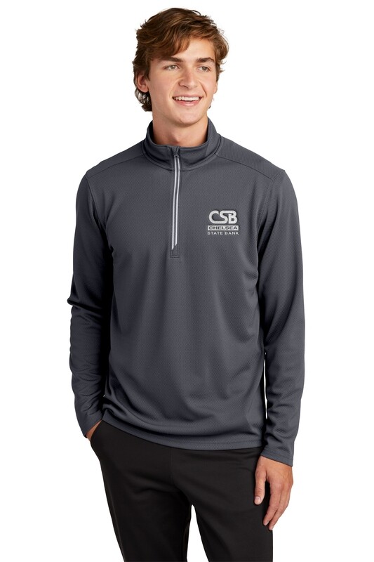 Sport-Tek Textured 1/4-Zip Pullover - Royal, Dark Grey, Black