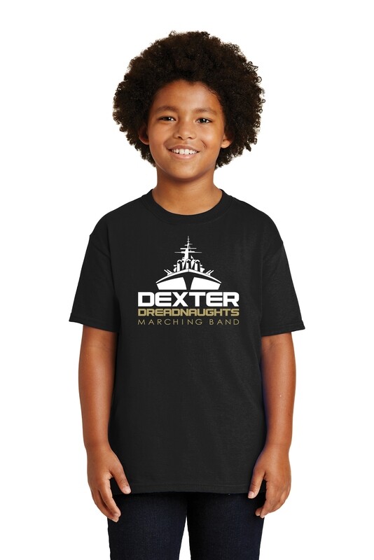 Youth Short Sleeve Cotton T-Shirt -Black/Maroon/Heather Grey