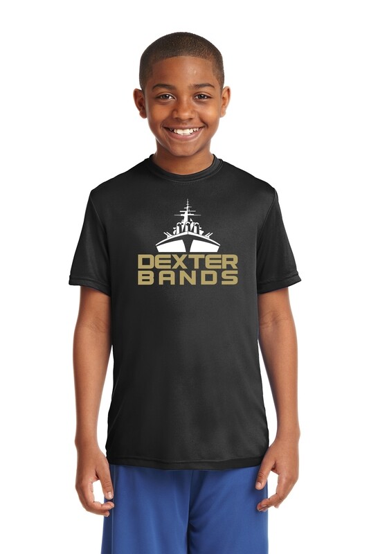 Youth Short Sleeve Performance Tee - Black/Maroon/Grey