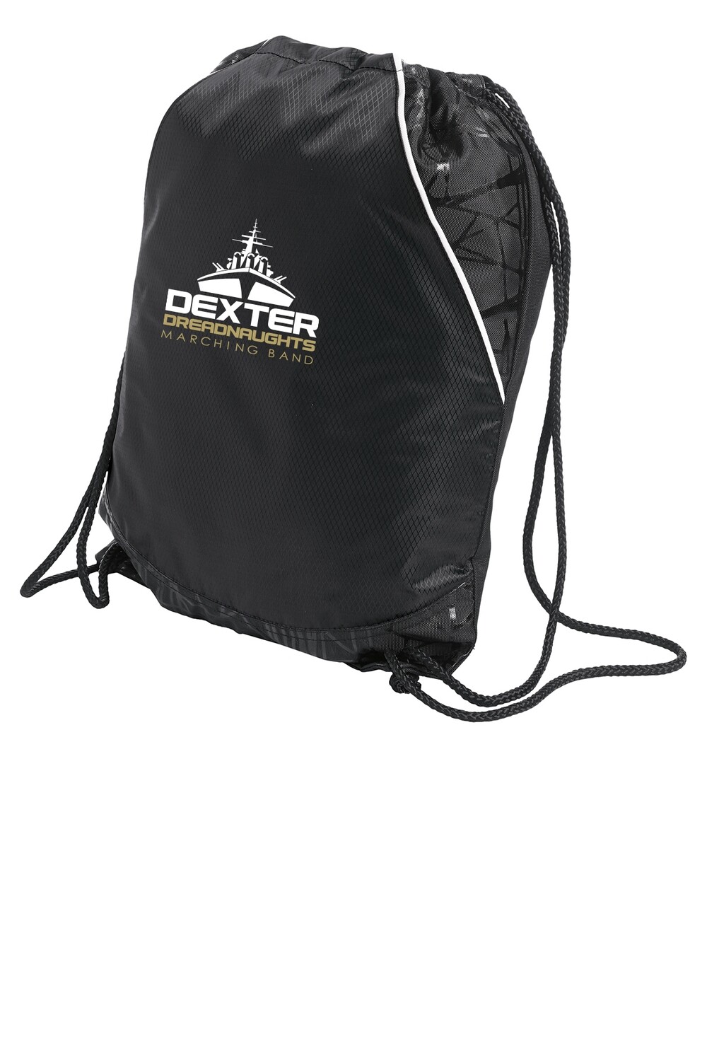 Drawstring Backpack -Black, Maroon