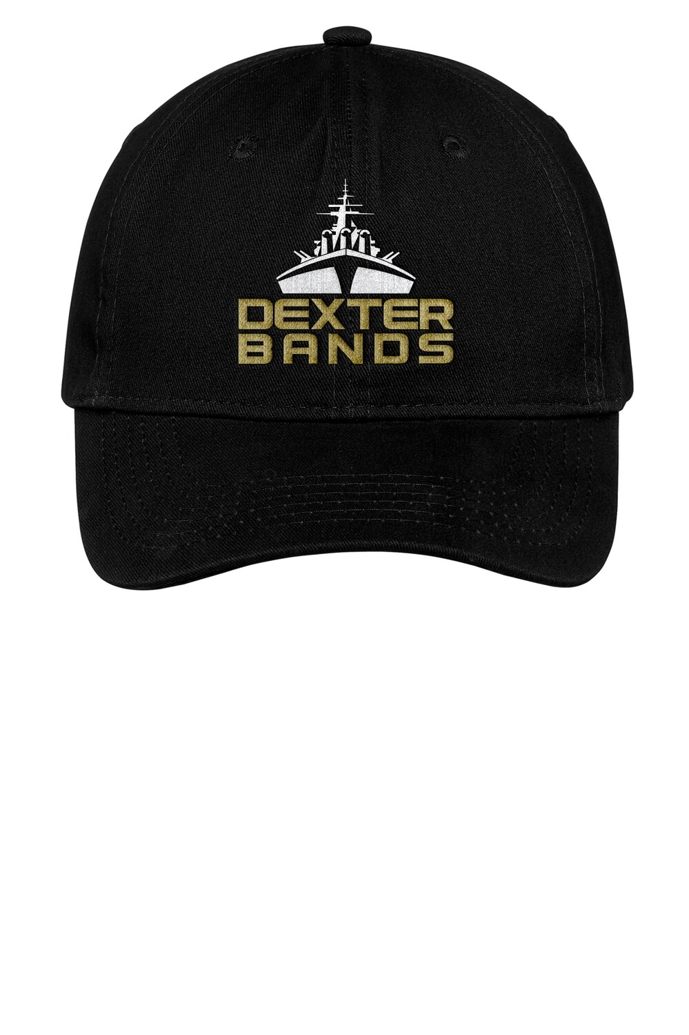 Brushed Twill Low Profile Cap -Black/Maroon