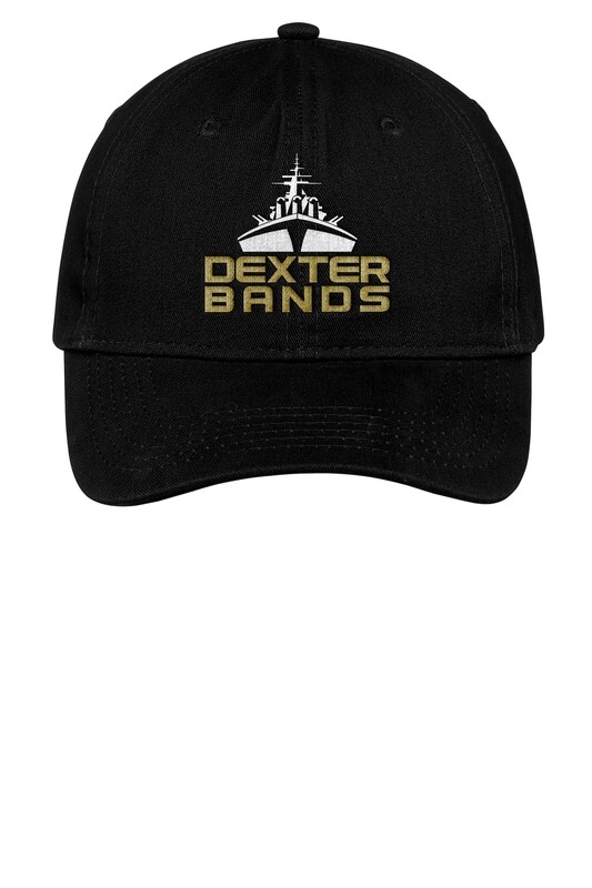 Brushed Twill Low Profile Cap -Black/Maroon