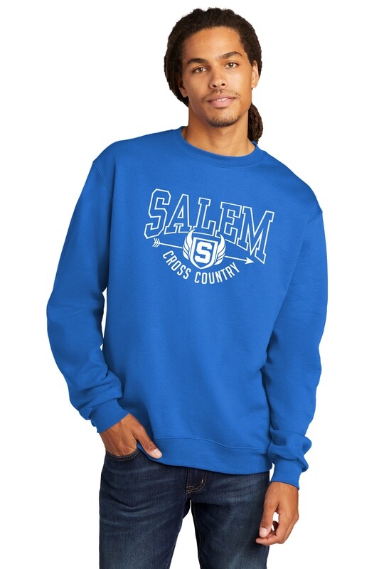 Unisex Champion Eco Fleece Crewneck Sweatshirt - Royal, White