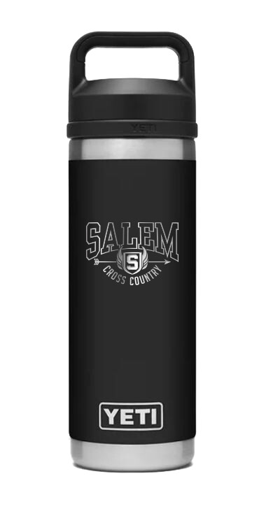 YETI Black Stainless Steel Water Bottle - 18 or 26 oz