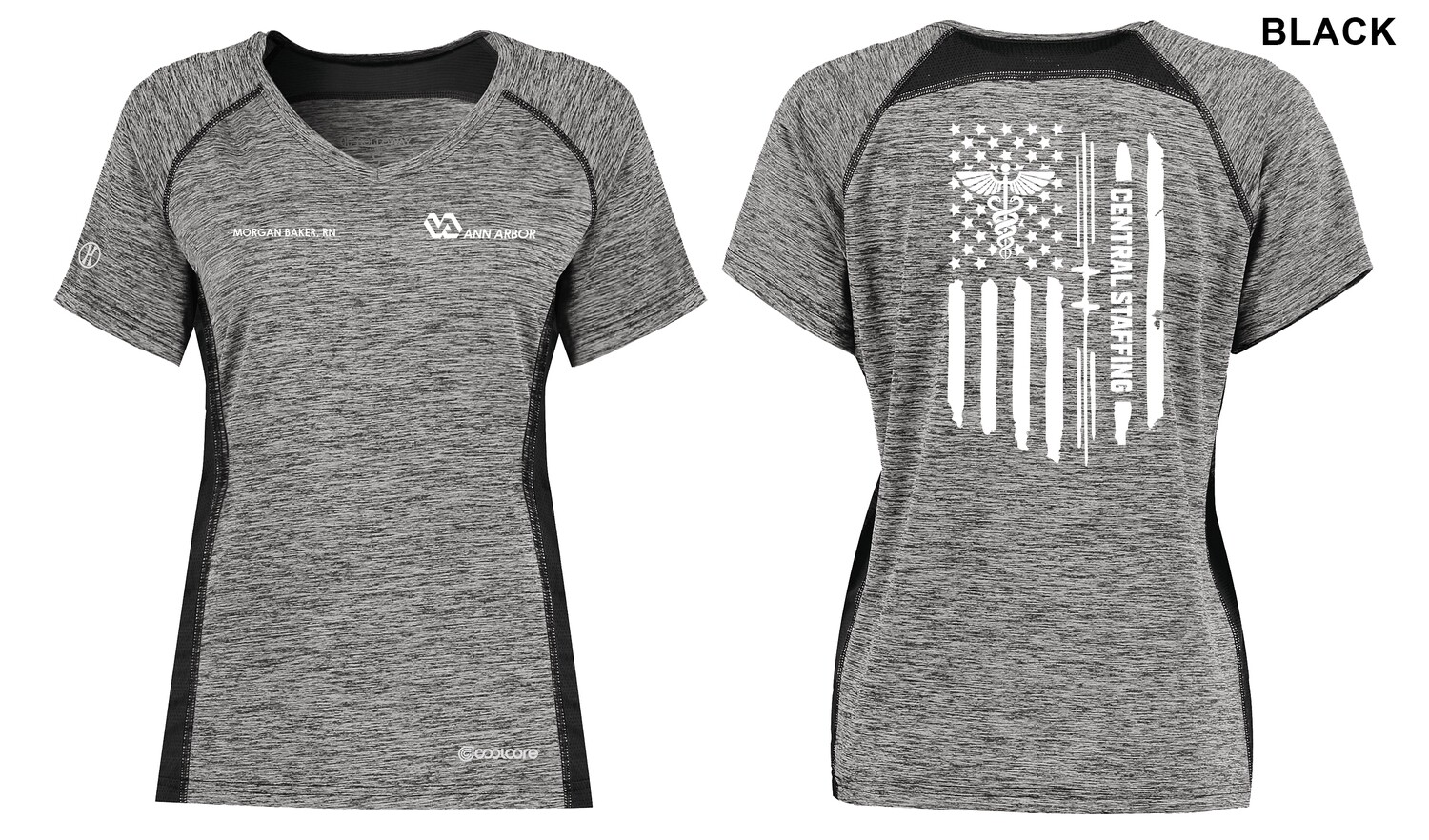 Women's Electrify Coolcore Tee  - Black/Red/Grey/Royal/Navy/White