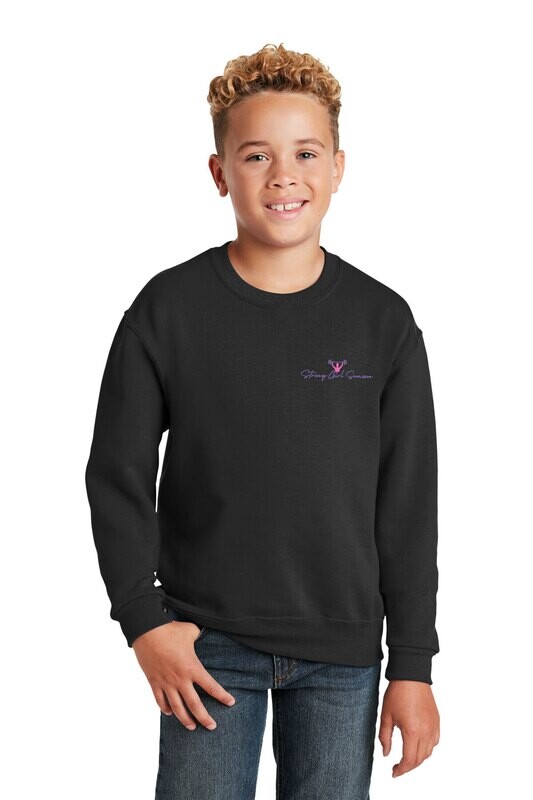 Youth Jerzees NuBlend Crewneck Sweatshirt- Black