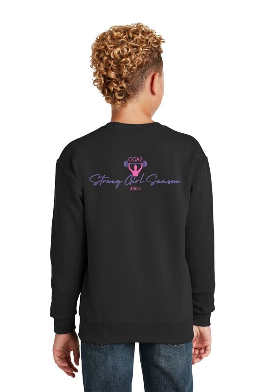 Youth Jerzees NuBlend Crewneck Sweatshirt- Black