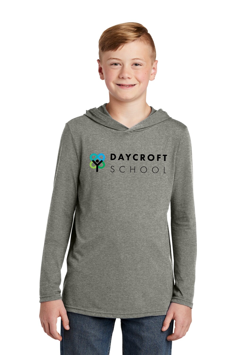 Youth Lightweight Long Sleeve Hoodie - Grey or Navy