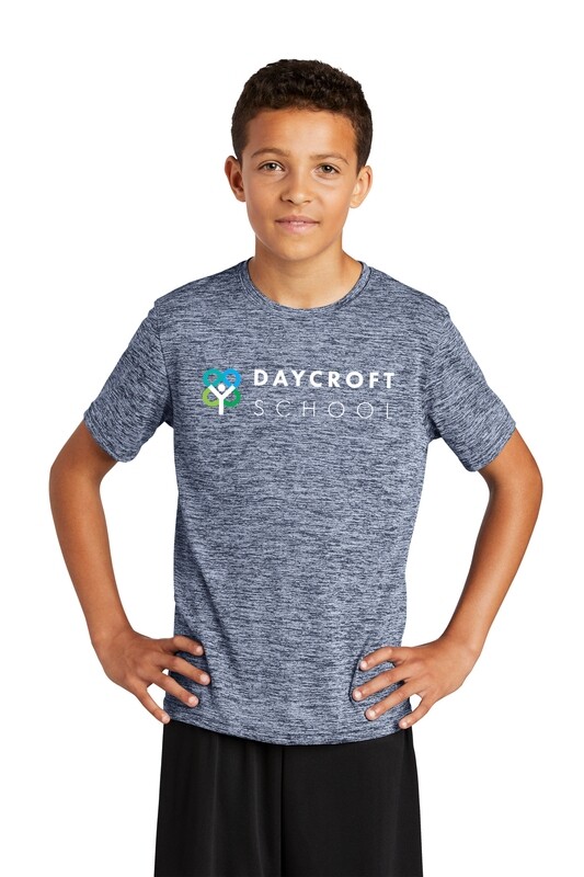 Youth Electric Heather Tee-Navy or Grey
