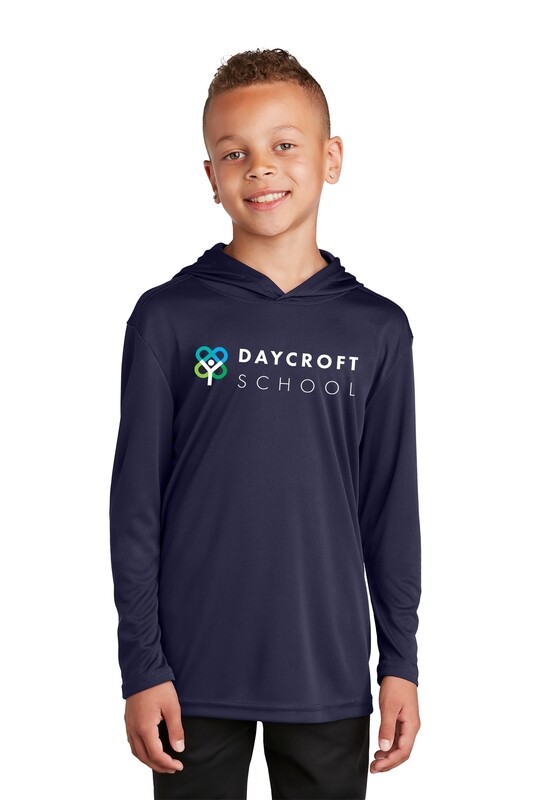 Youth Performance Hooded Pullover-Navy or Dark Grey