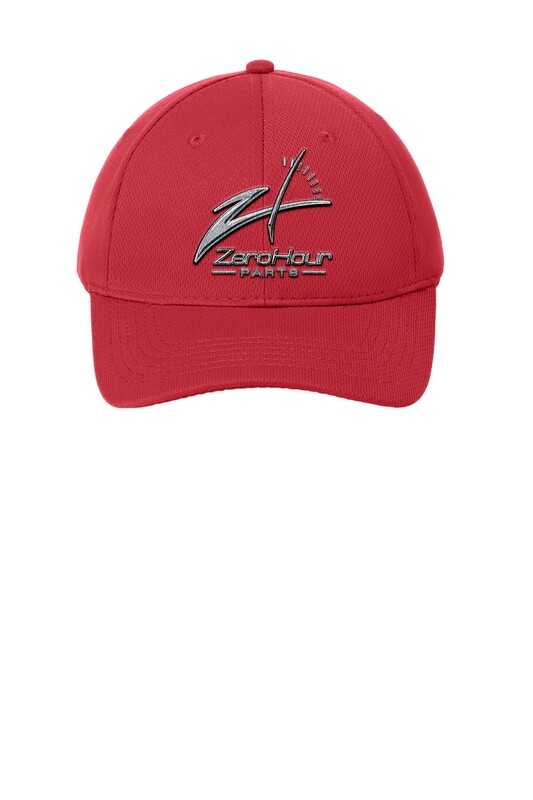 Adult Performance Racer Mesh Cap (OSFM) - Red/Black/White/Graphite