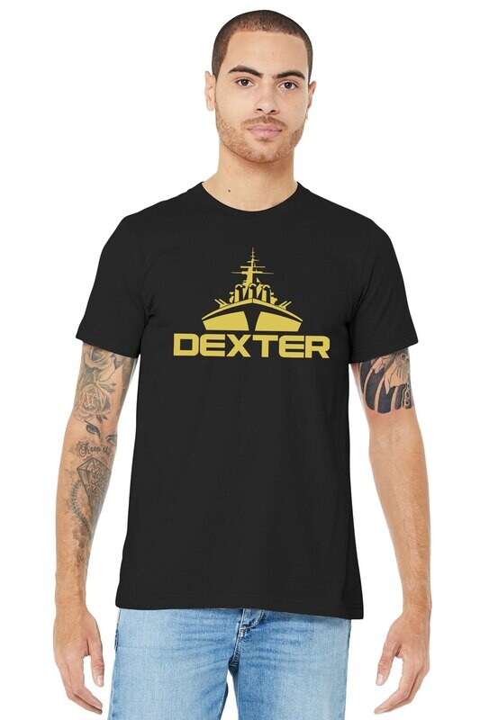 Short Sleeve Cotton Tee- Black/ Maroon