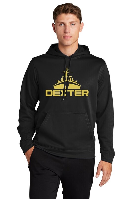 Sport Tek Performance Sweatshirt- Black / Maroon