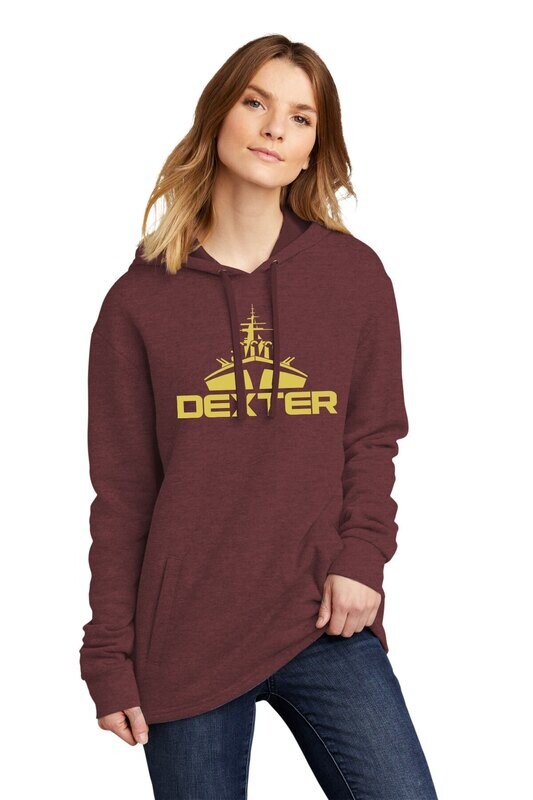 Heathered Next Level Sweatshirt: Black or Maroon