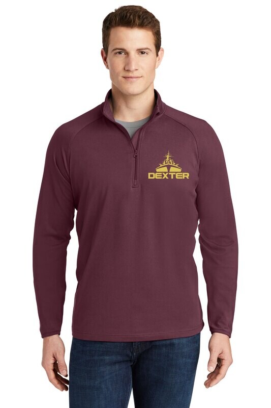 Unisex 1/4 Zip Pullover: Black or Maroon