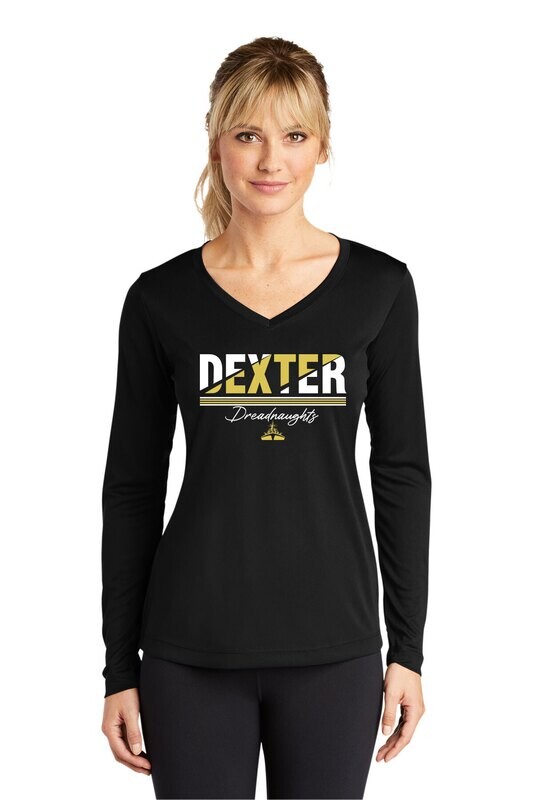 Women's Long Sleeve Performance T-shirt- Black
