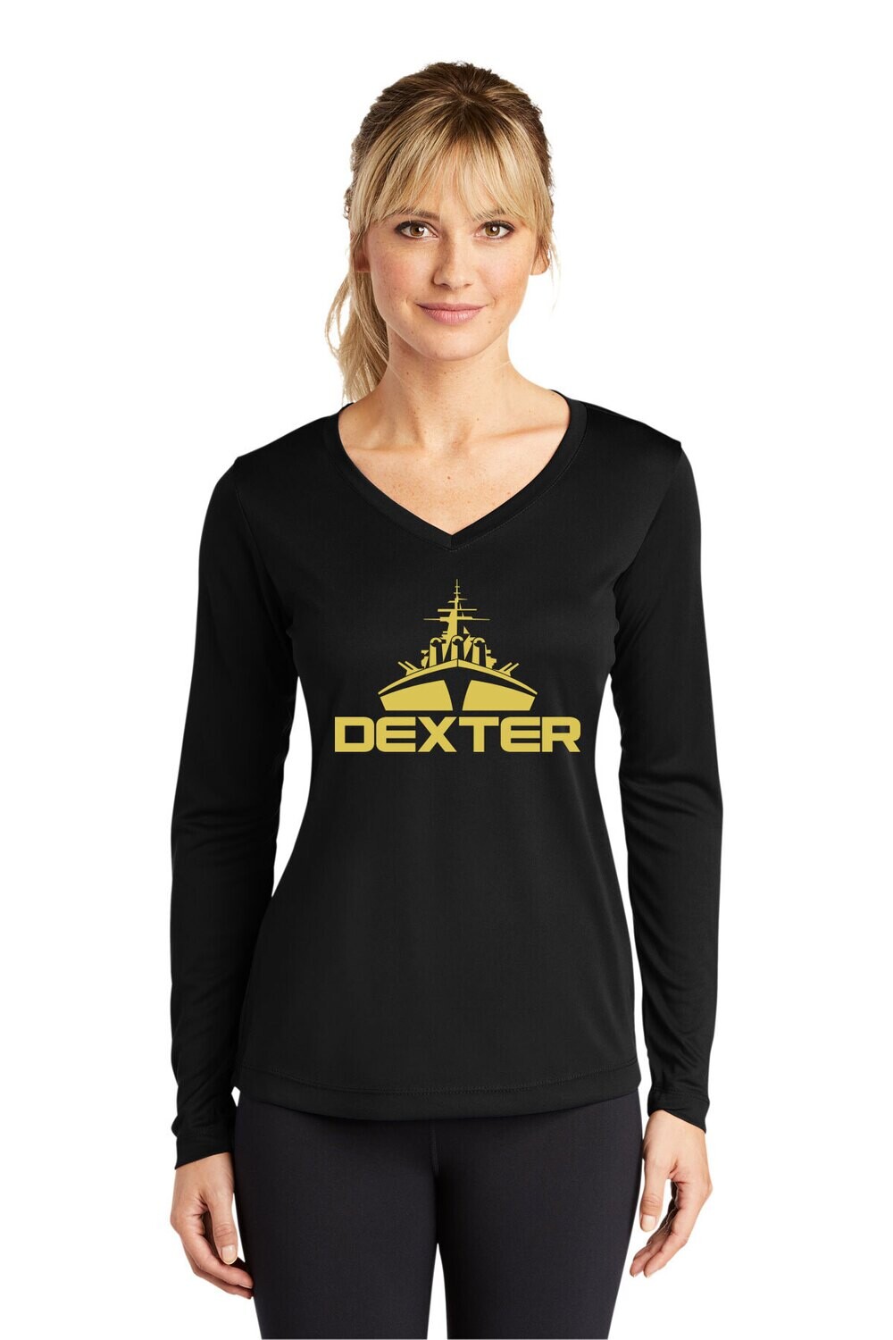 Women's Long Sleeve Performance T-shirt- Maroon
