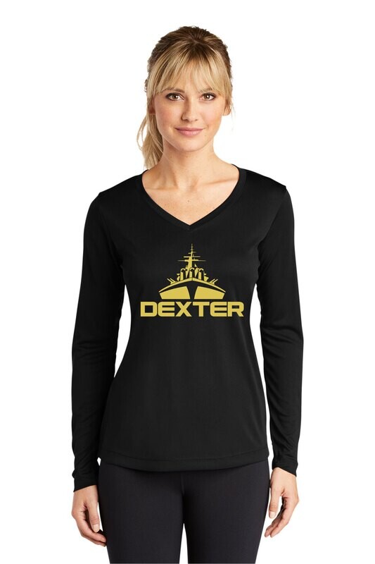 Women's Long Sleeve Performance T-shirt- Maroon