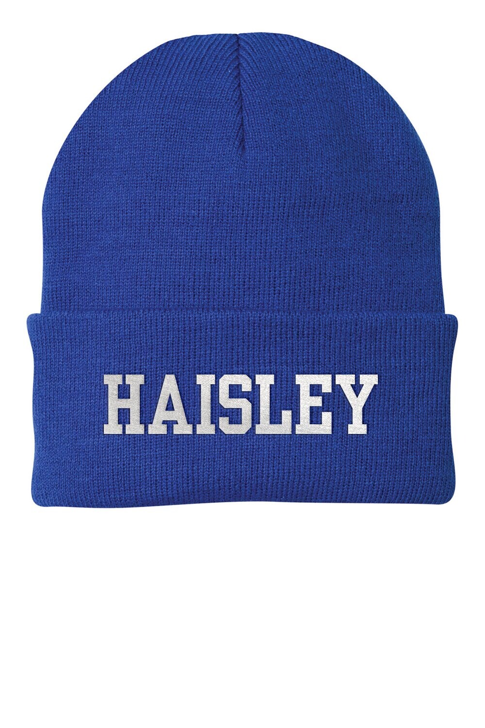 Knit Hat: Royal or Athletic Grey