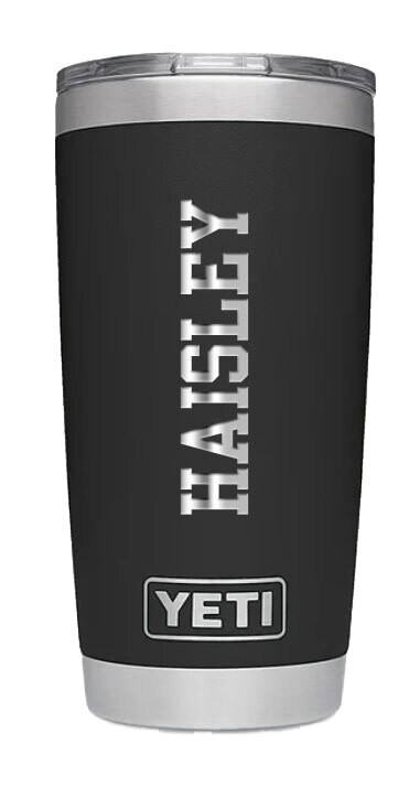 YETI Black Stainless Steel Tumbler - 20 or 30 oz