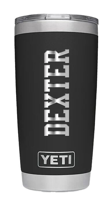 YETI Black Stainless Steel Tumbler - 20 or 30 oz
