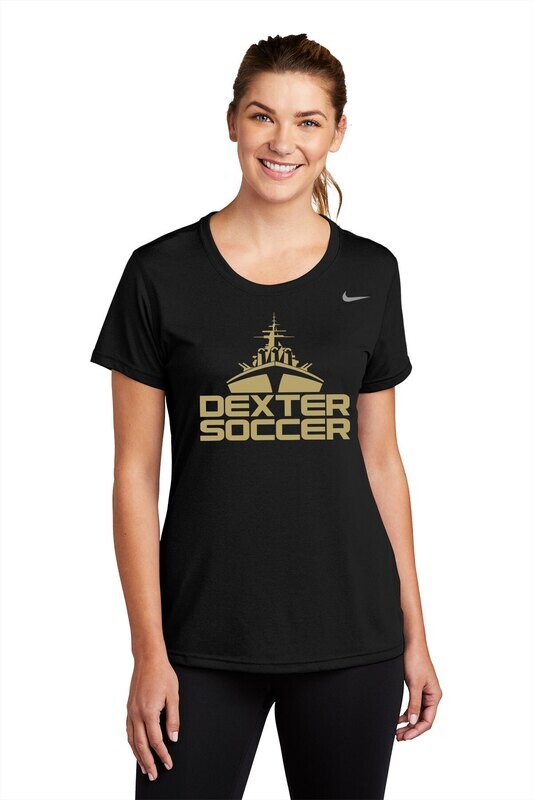 Nike Women's Short Sleeve Performance T-Shirt -Black or Maroon
