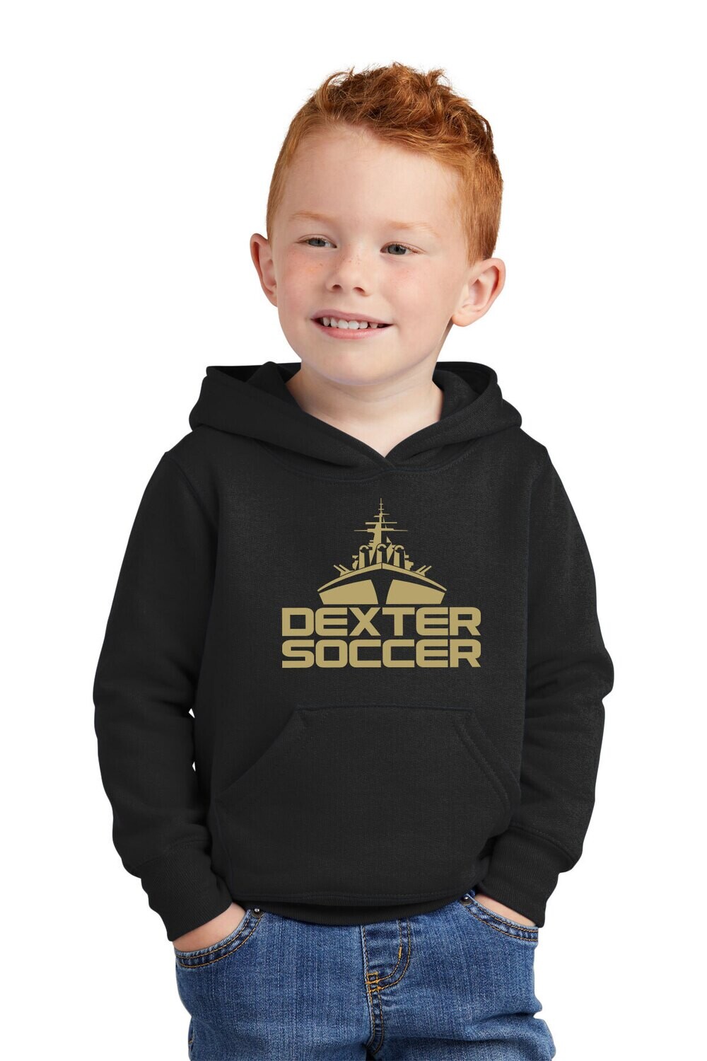 Toddler Fleece Pullover Hoodie- Black Toddler Fleece Pullover Hoodie- Black