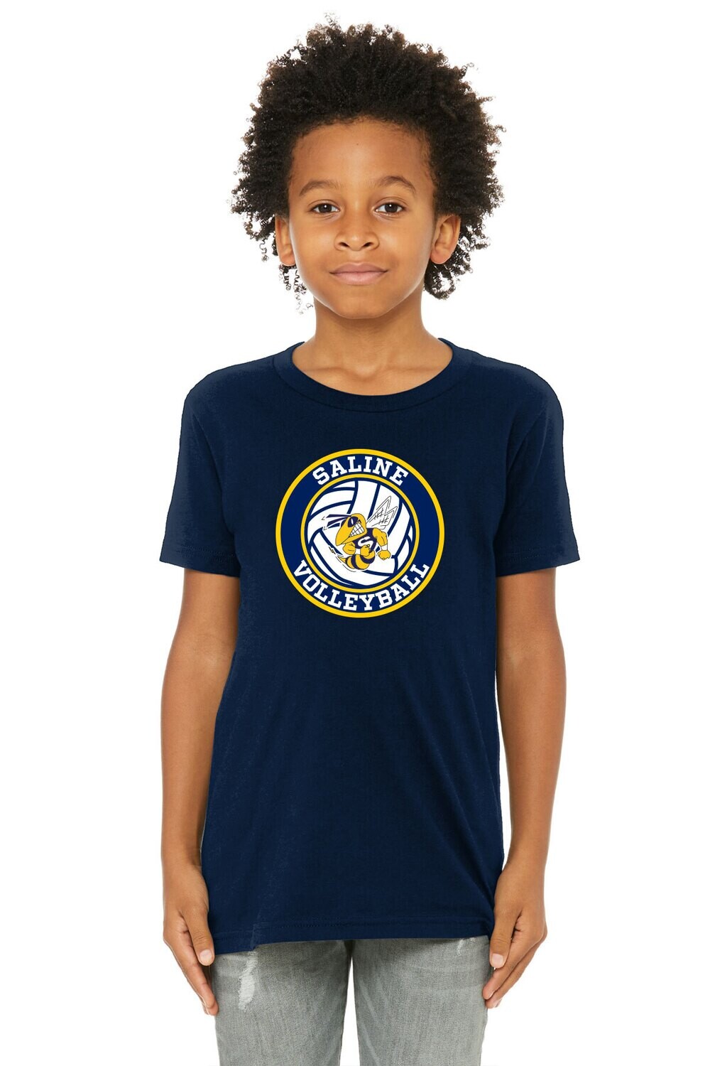 Youth Jersey Short Sleeve Tee - Navy