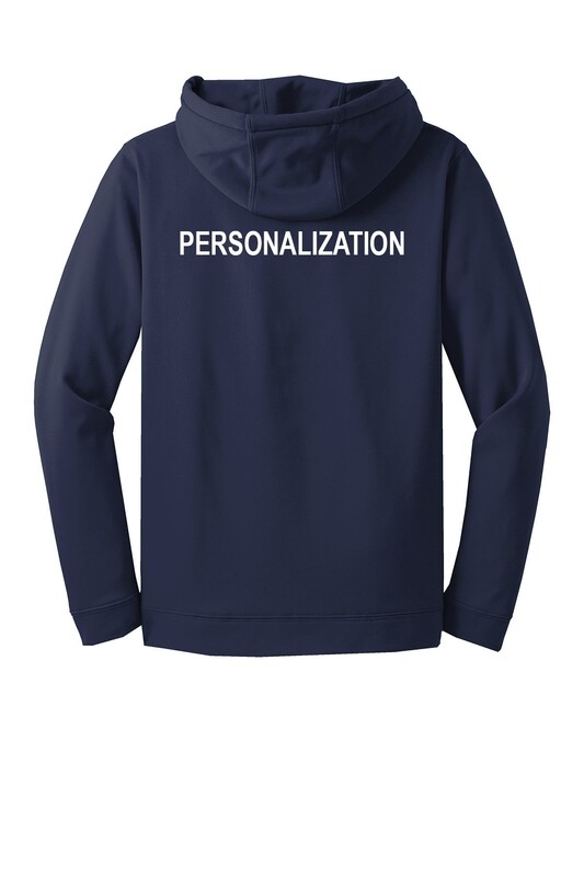 "Hockey Mom" Lace Up Pullover Hooded Sweatshirt- Navy