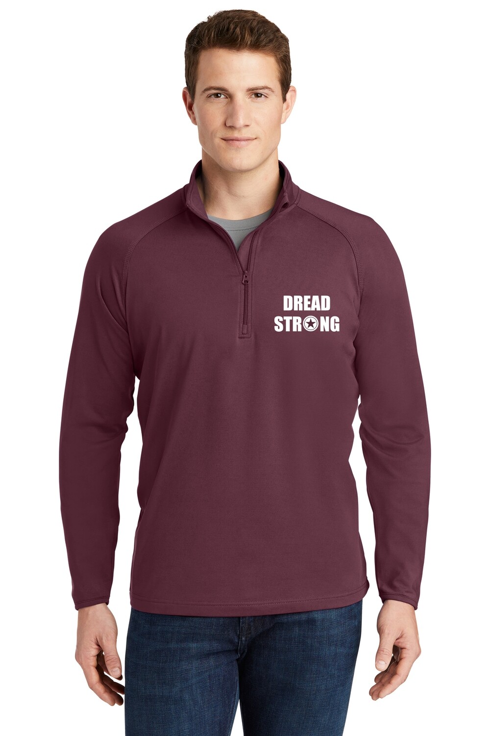 Men's Sport-Wick 1/4-Zip Pullover: Maroon, Black, Heather Grey