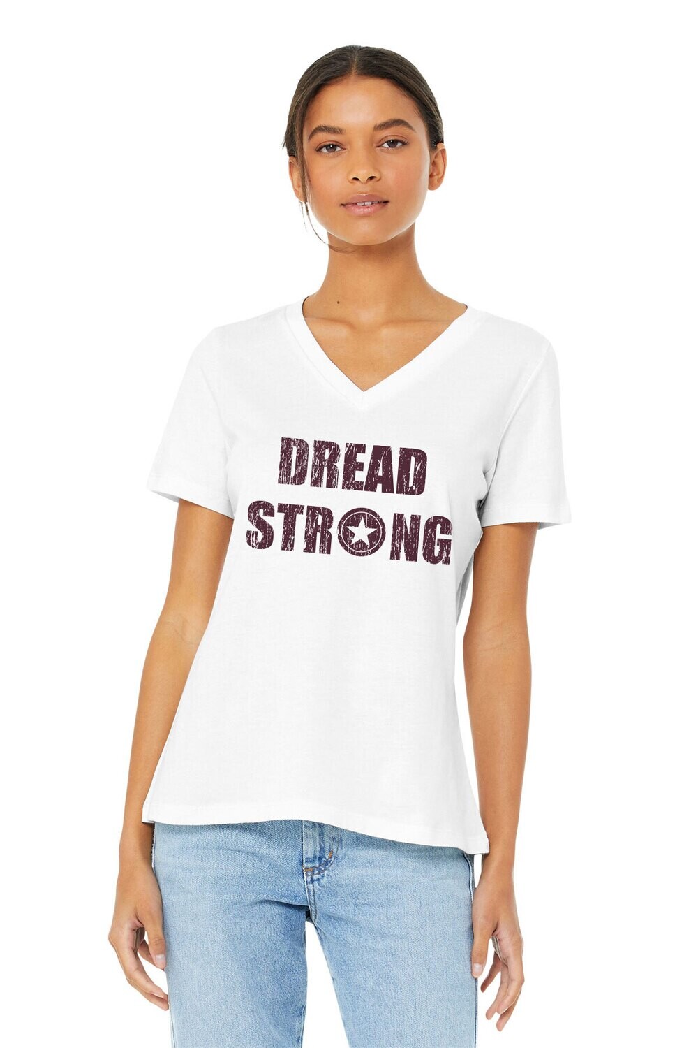 BELLA+CANVAS Women’s Relaxed Jersey Short Sleeve V-Neck Tee