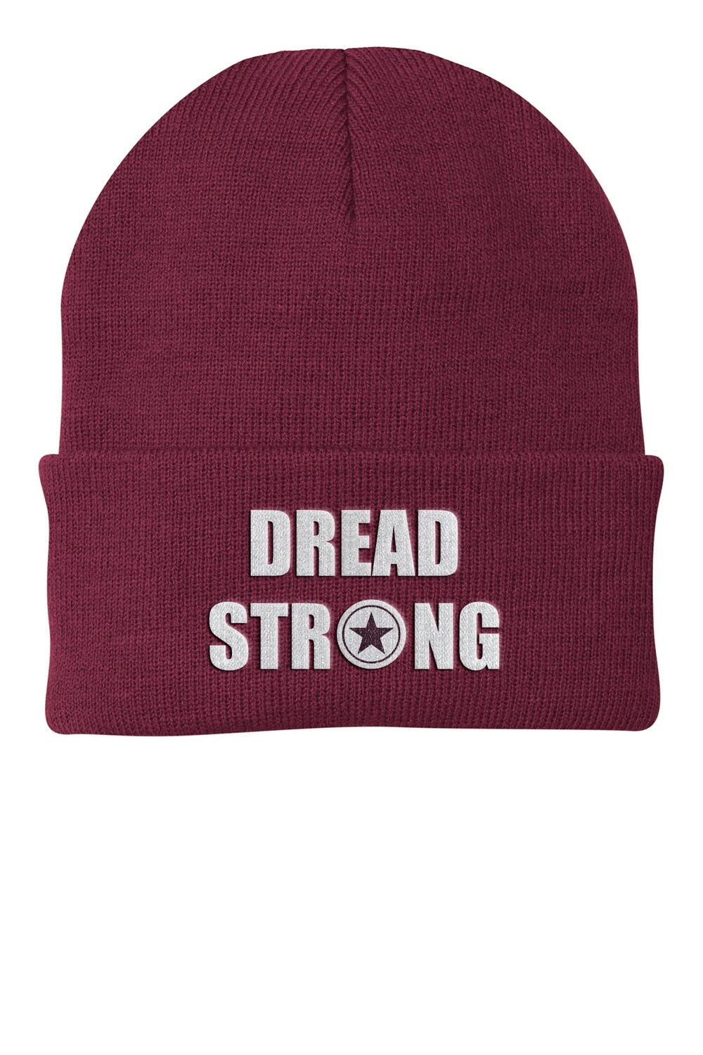 Knit Beanie: Maroon or Black