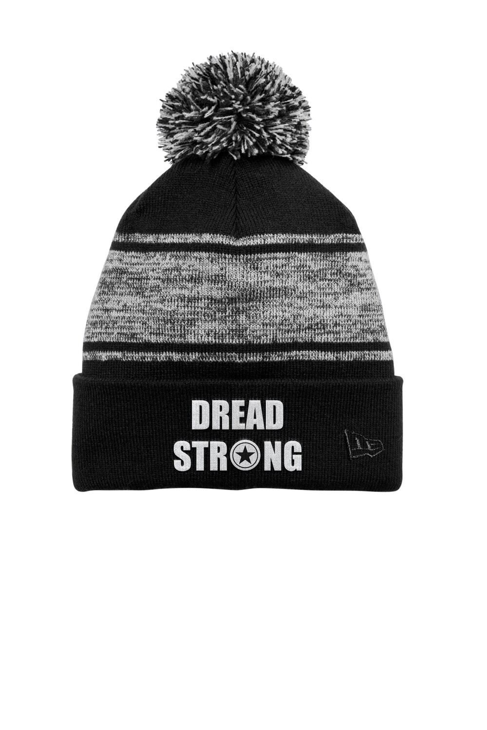 New Era Knit Pom Beanie- Black