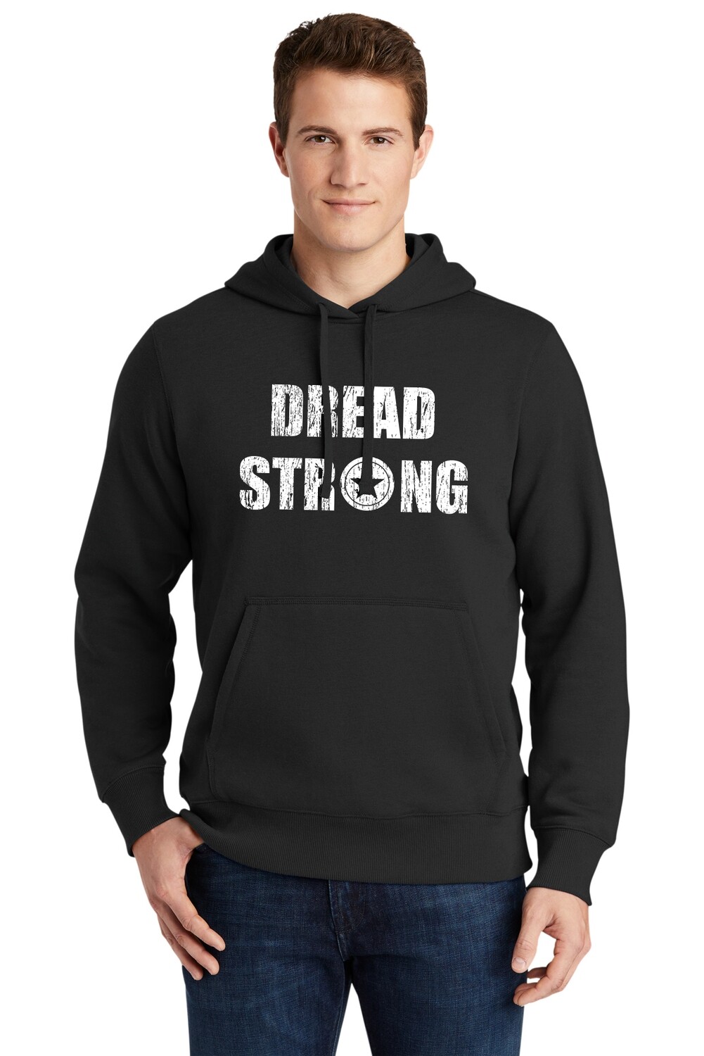 Unisex Cotton Blend Pullover Hooded Sweatshirt - Maroon/ Black