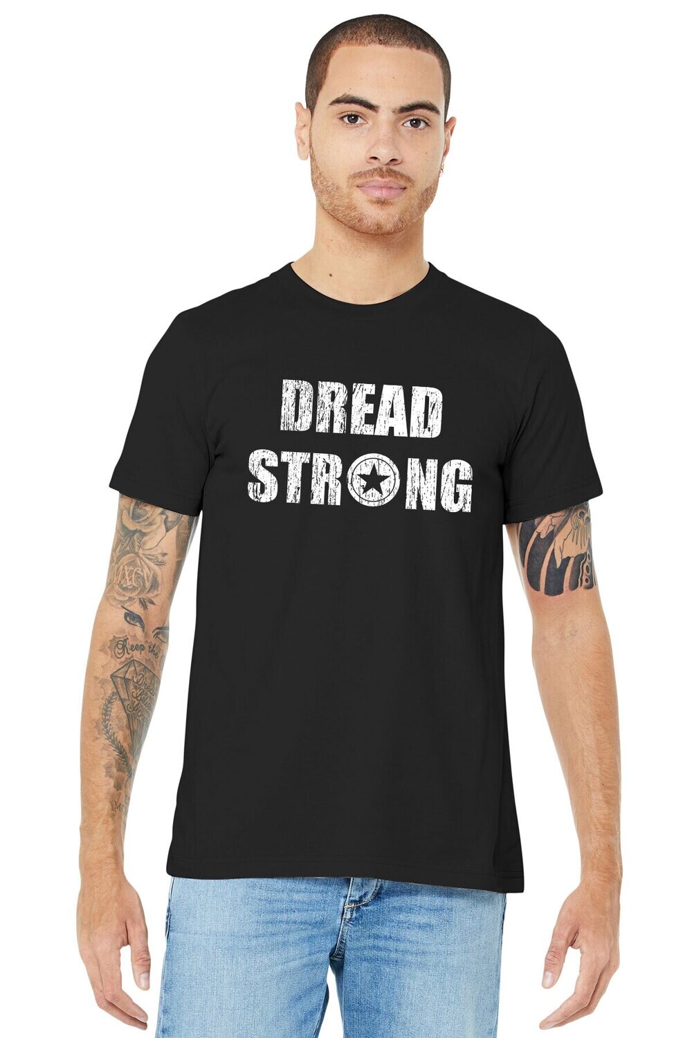 Adult Soft Cotton T-Shirt - Black & Maroon