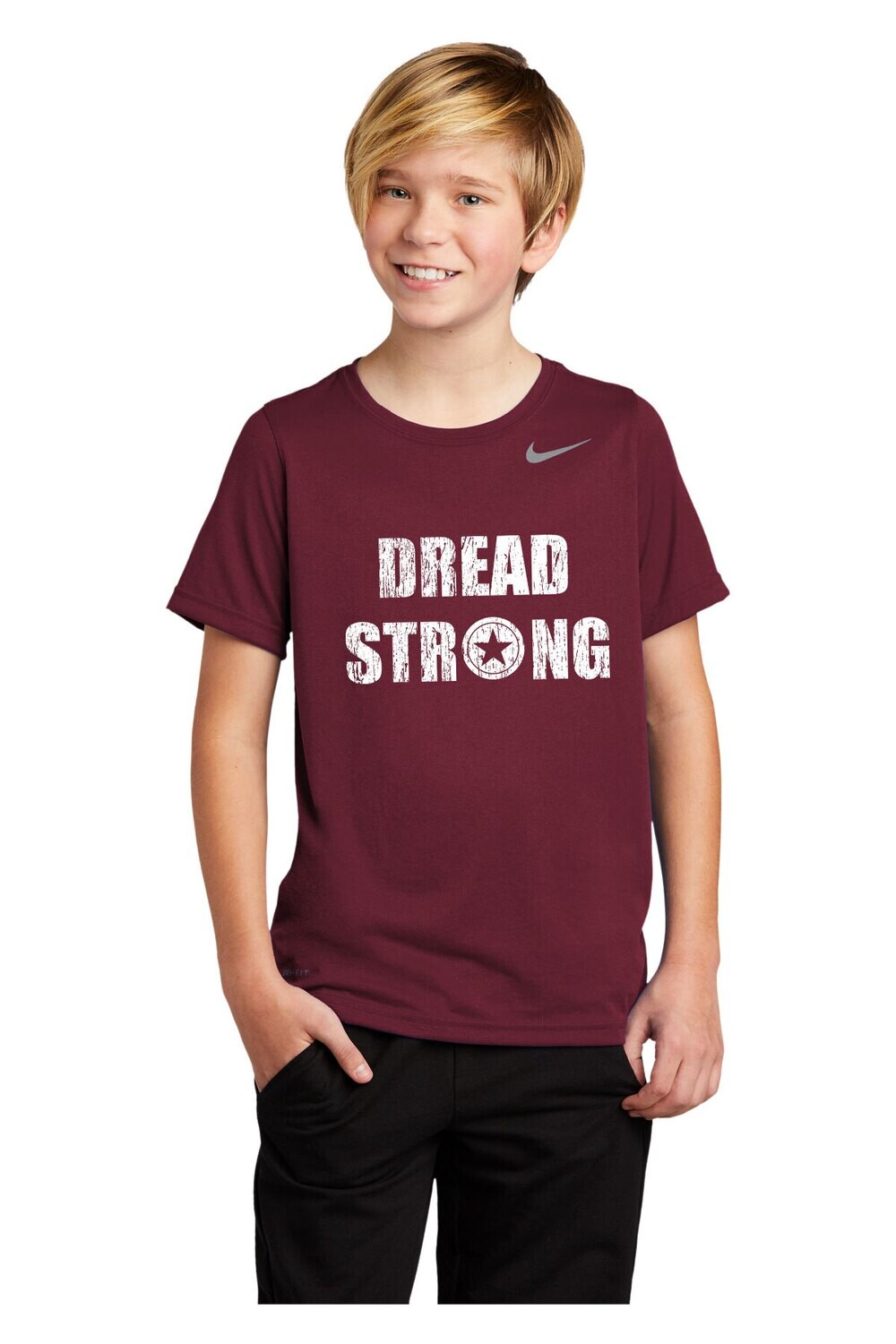 Nike Youth Team Short Sleeve T-Shirt- Maroon