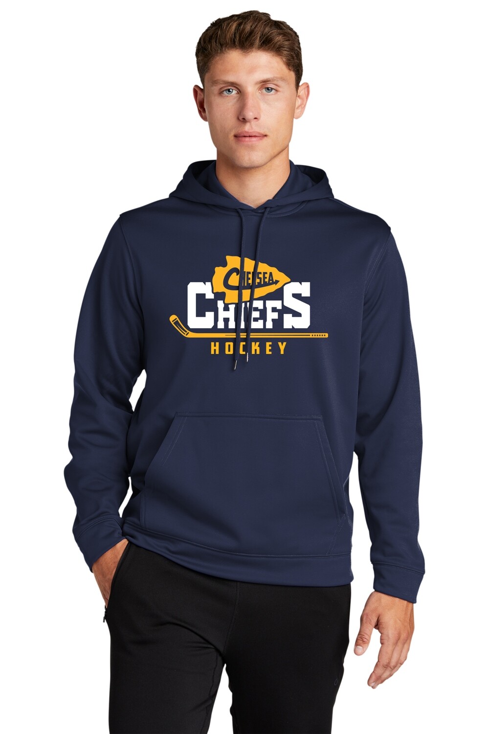 Adult Performance Pullover Hooded Sweatshirt -Navy Adult Performance Pullover Hooded Sweatshirt -Navy