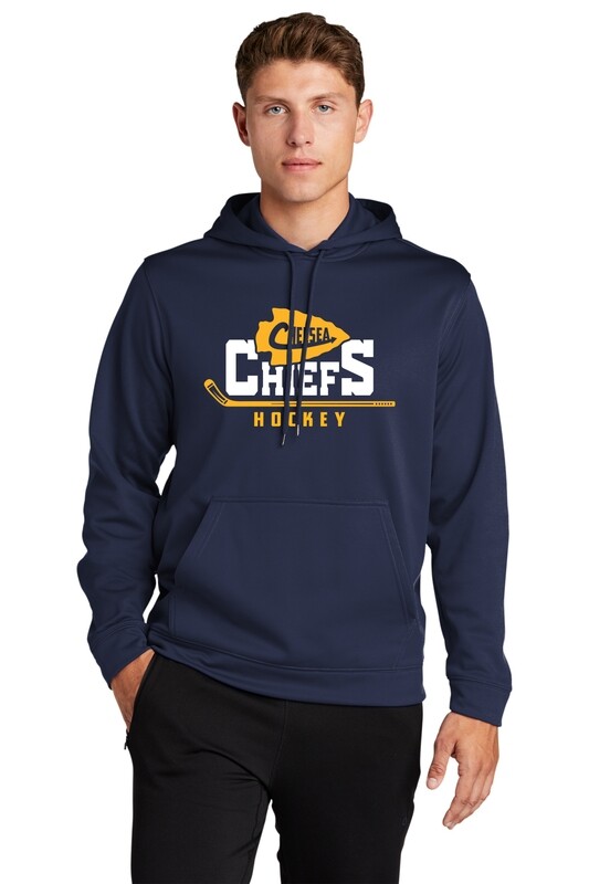 Adult Performance Pullover Hooded Sweatshirt -Navy