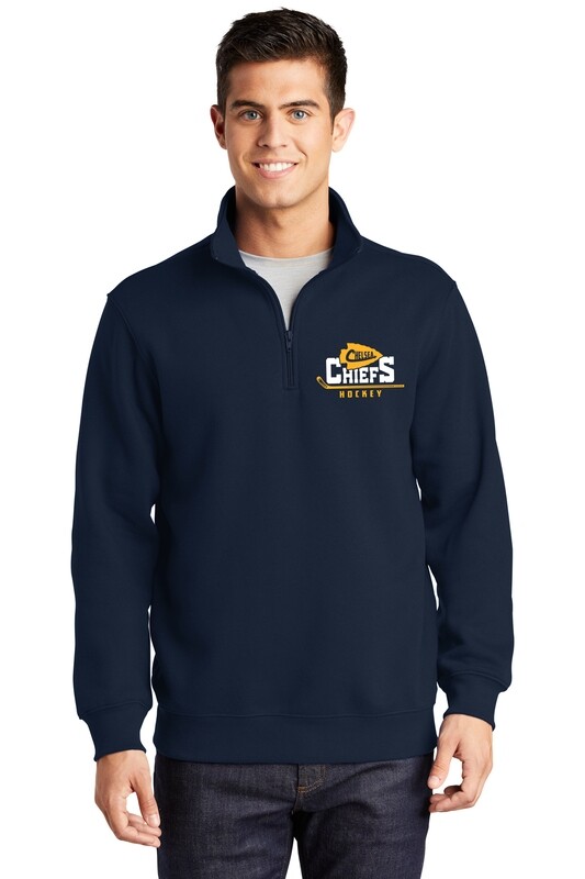 1/4 Zip Sweatshirt-Navy