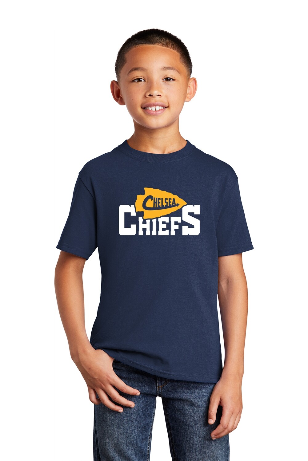 Youth Core Cotton Tee- Navy Youth Core Cotton Tee- Navy