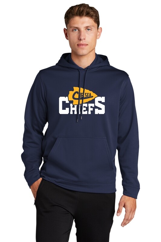 Adult Performance Pullover Hooded Sweatshirt -Navy