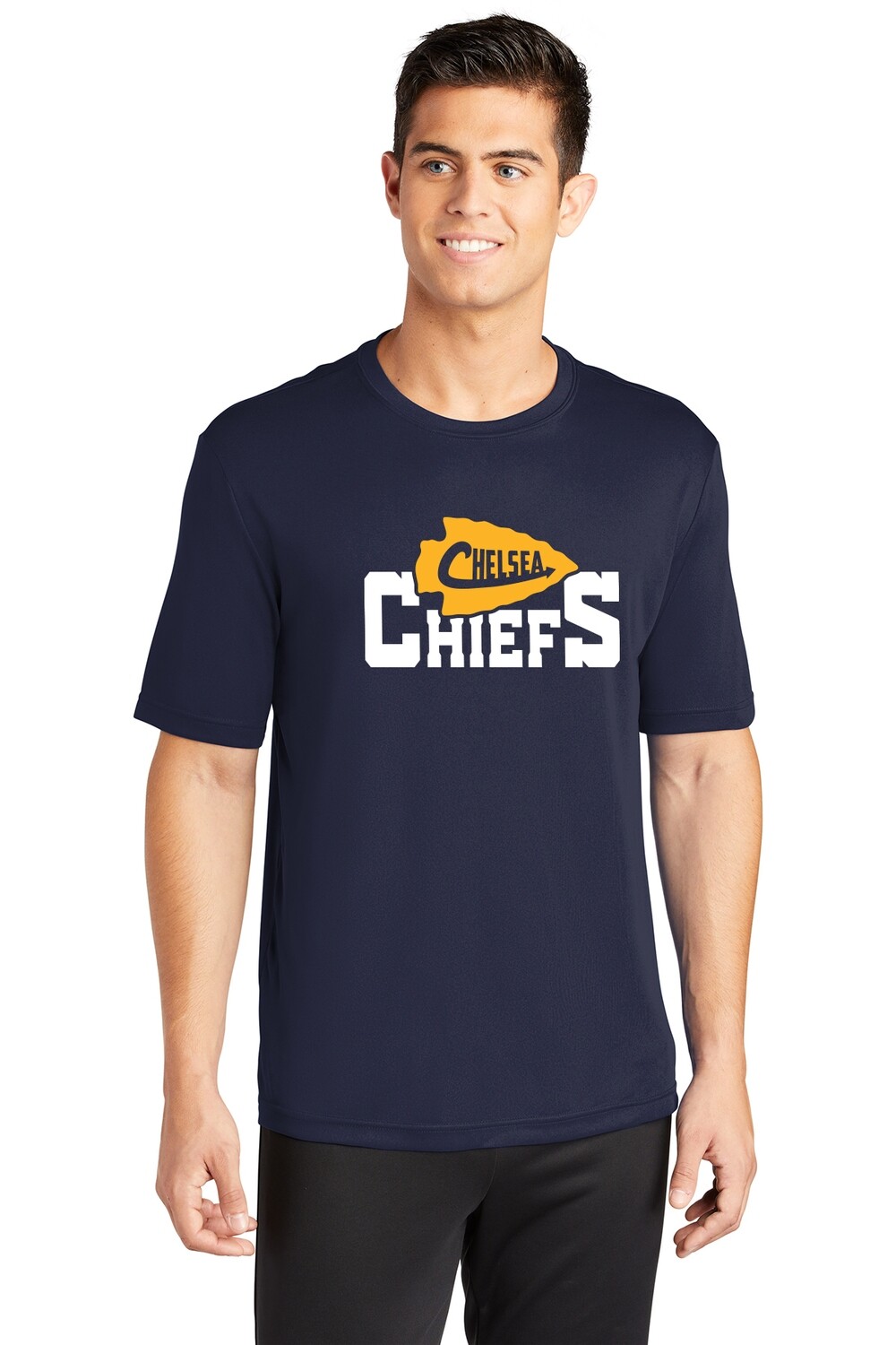 Adult Short Sleeve Performance T-Shirt-Navy Adult Short Sleeve Performance T-Shirt-Navy