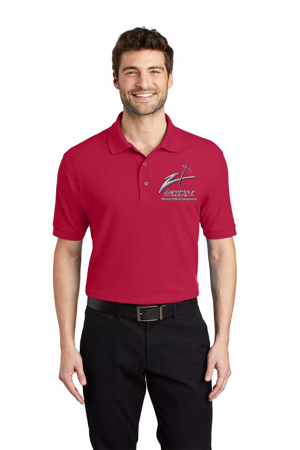 Men&#39;s Silk Touch Polo - Red/Black/White/Cool Grey