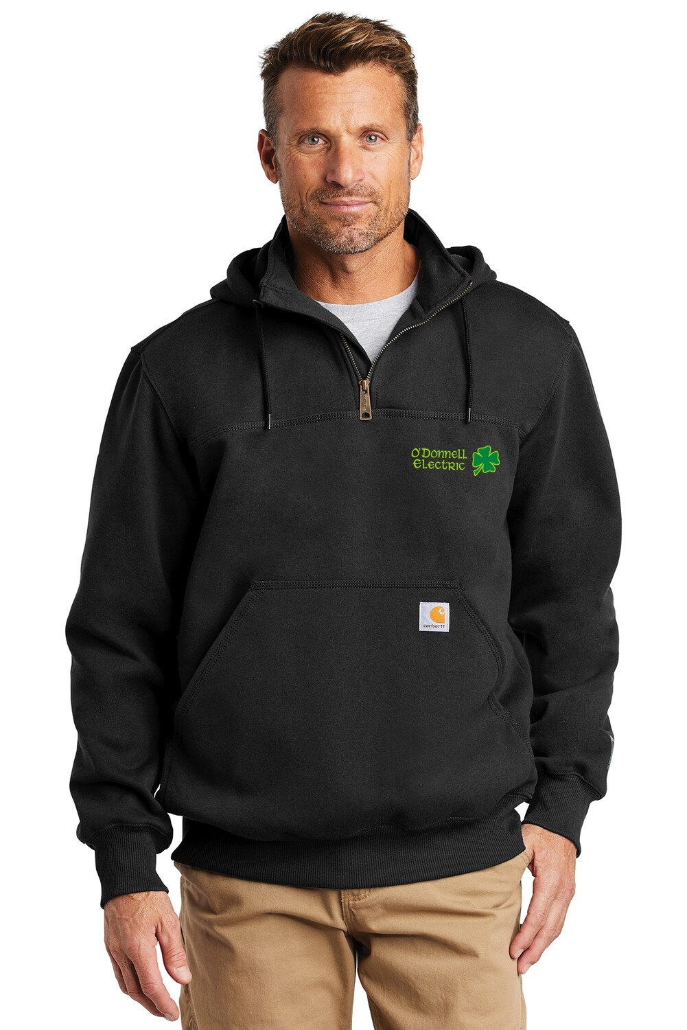 Carhartt Rain Defender Zip Sweatshirt (Embroidered)- Black, Carbon Heather, Navy