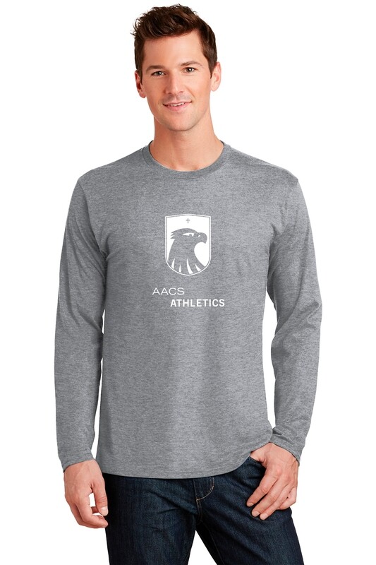 Long Sleeve Cotton Tee (Youth Sizes Available)- Royal, Grey, Black