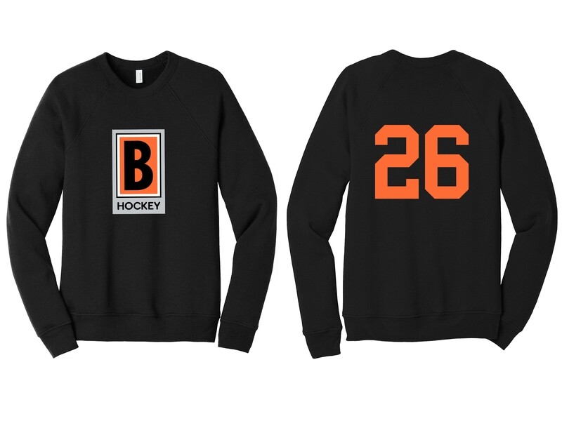Unisex Sponge Fleece Crewneck Sweatshirt - Black or Grey Triblend