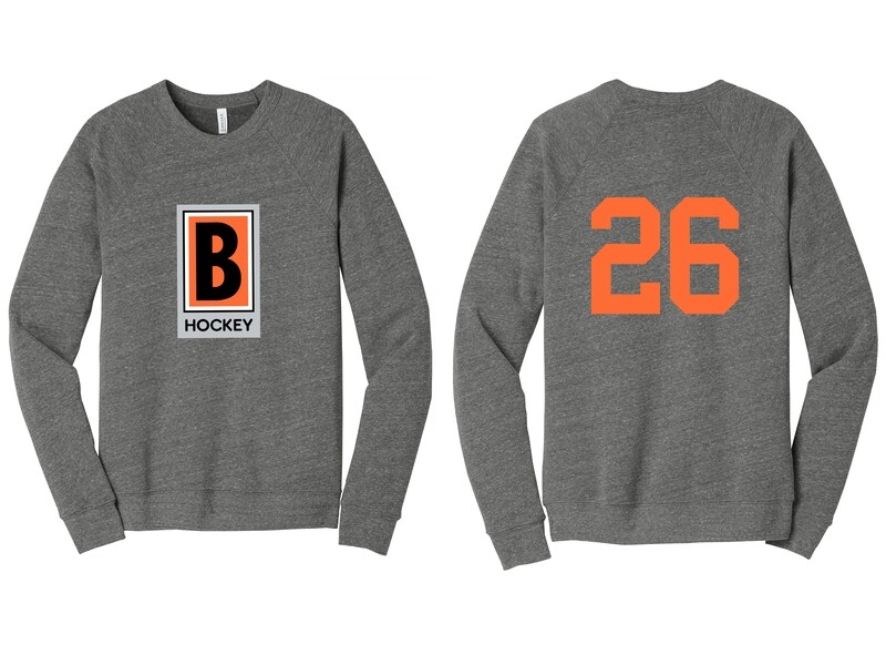 Unisex Sponge Fleece Crewneck Sweatshirt - Black or Grey Triblend