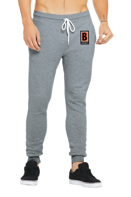 Unisex Jogger Sweatpants- Black/ Athletic Heather