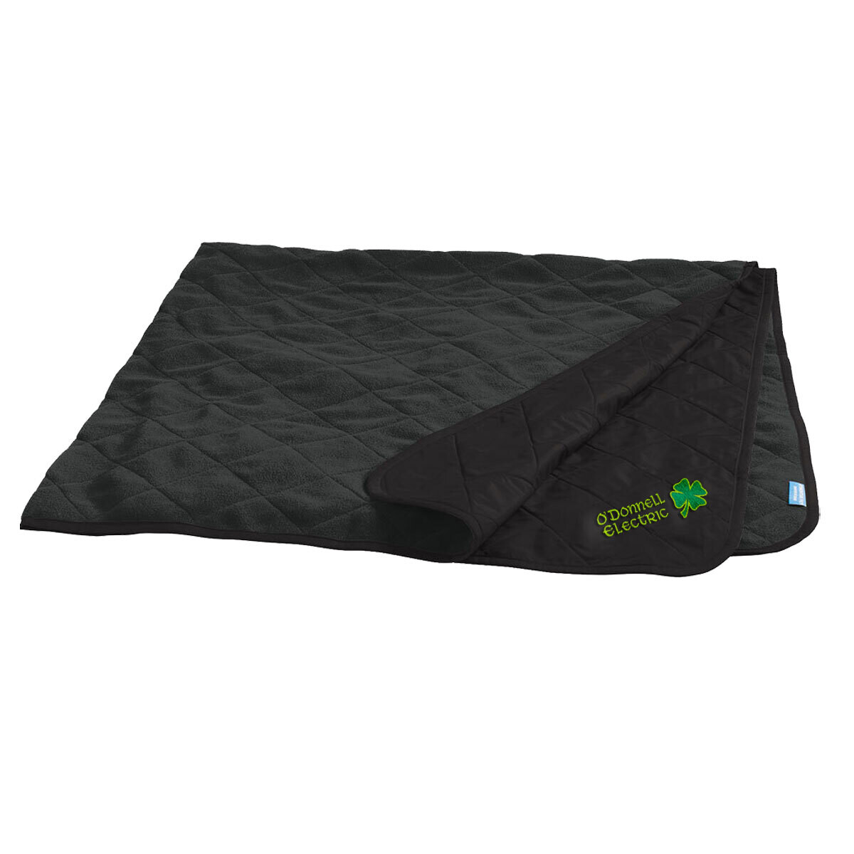 Picnic Blanket (Embroidered)-Black